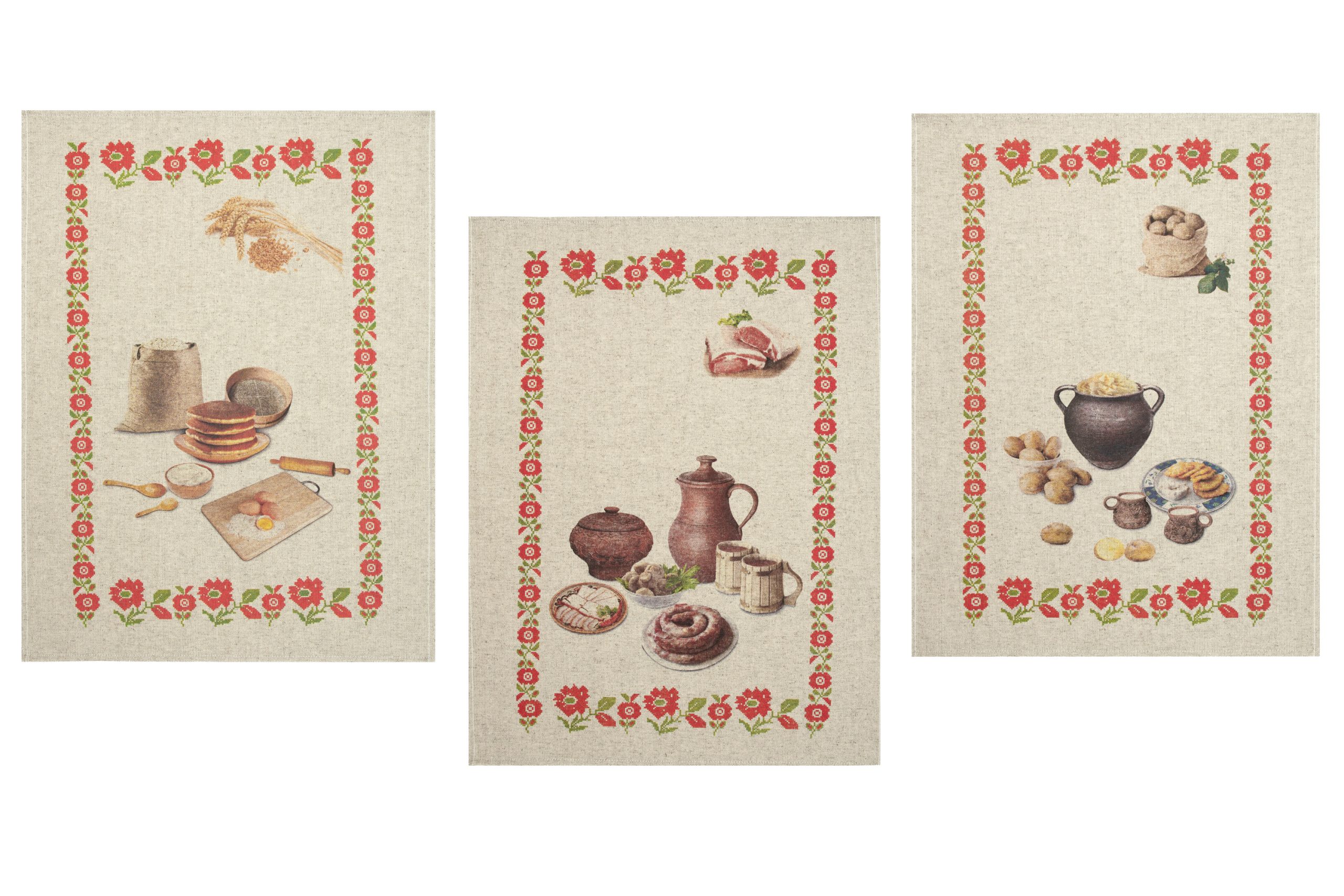 Комплект полотенец из 3 шт., арт. 22С145-ШР+К/п.р/фкор, р-р 45*60, с. 1, рис. 2, цв. 0