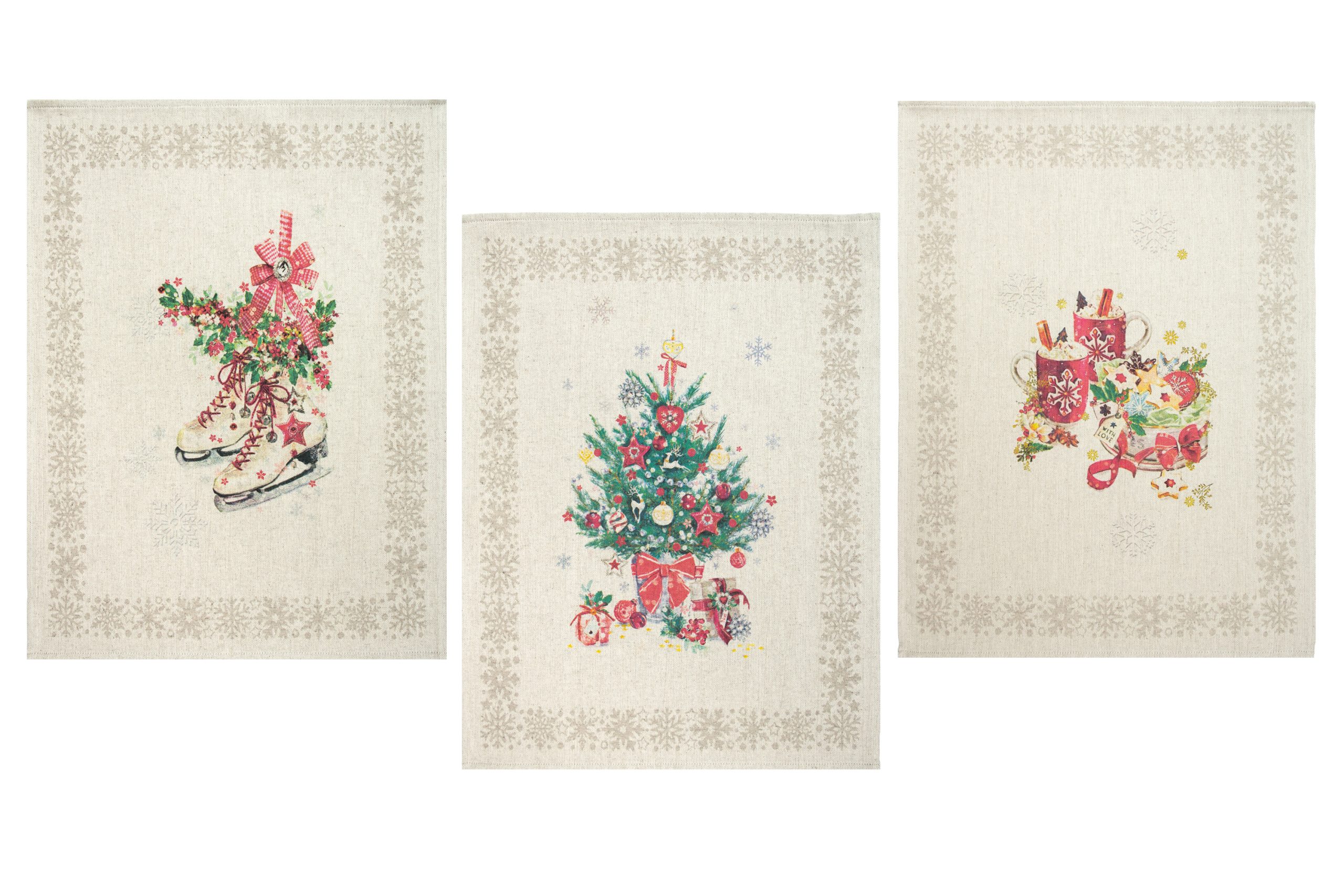 Комплект полотенец из 3 шт