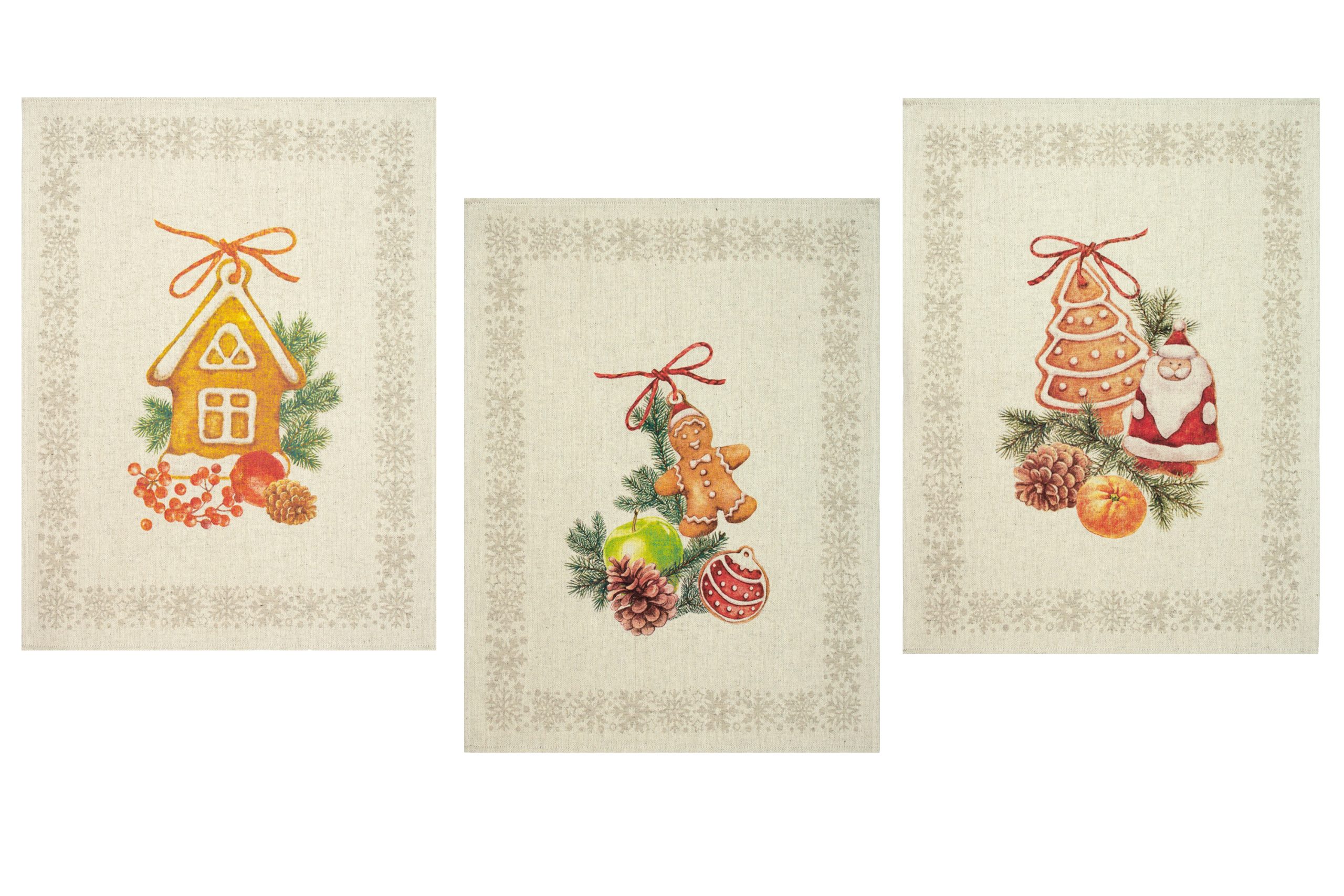 Комплект полотенец из 3 шт