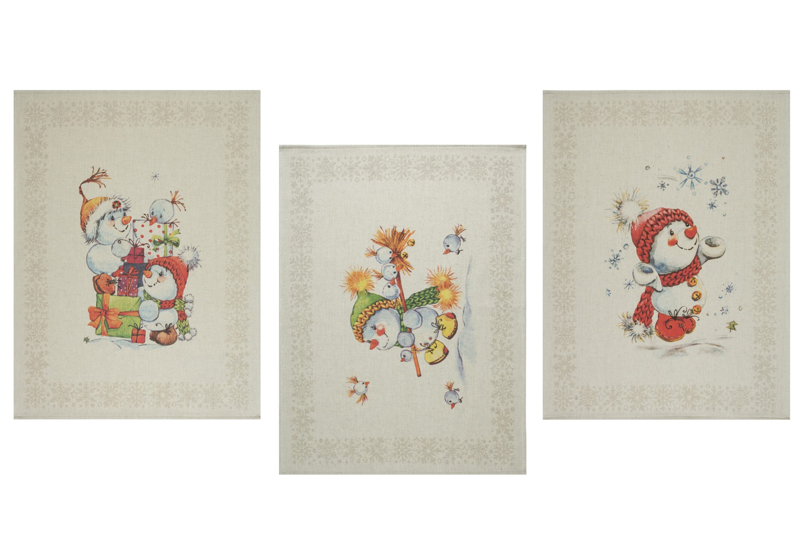 Комплект полотенец из 3 шт., арт. 20С189-ШР+К/п.р/фкор, р-р 46*60, с. 1, рис. 347, цв. 1